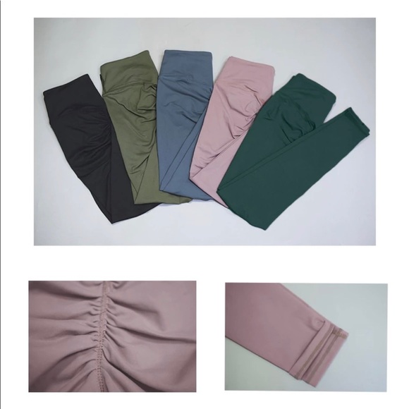 1x Peachy Scrunch Butt Leggings ESSENTIAL BLACK - Picture 8 of 9